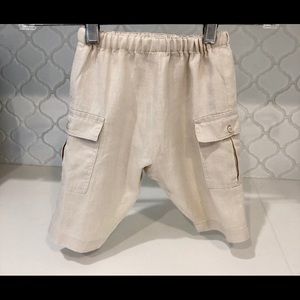 Baby boy Bonpoint linen cargo pants